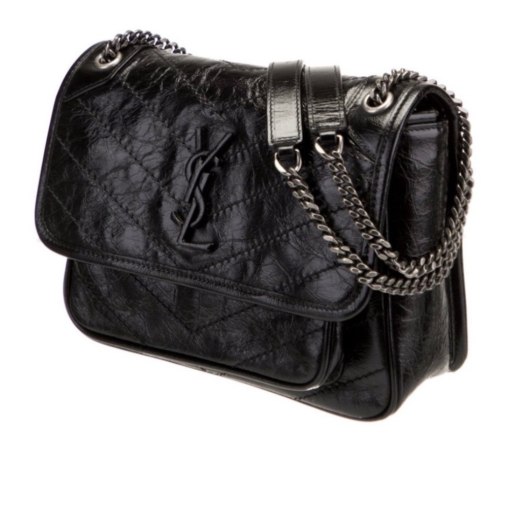 Yves Saint Laurent Black Niki baby handbag